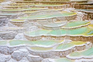 The summer calcified landscape in Baishui Platform photo