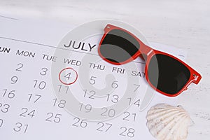 Summer Calendar Schedule.