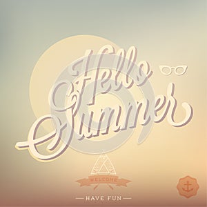 Summer calligraphic designs backgrounds