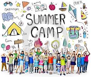 Summer Camp Adventure Exploration Enjoyment Concept