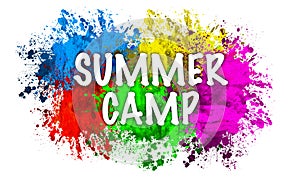 Summer camp color splat photo