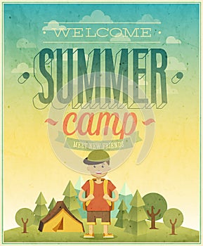 Summer camp poster.