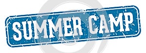 summer camp rectangular sign. summer camp stamp