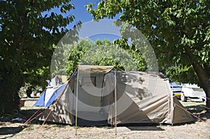 Summer camp site tent