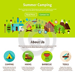 Summer Camping Web Design