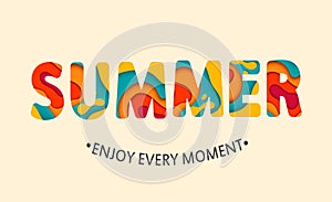 Summer card Enjoy every moment.