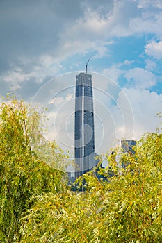 Summer city skyline scenery of Wuhan, Hubei, China