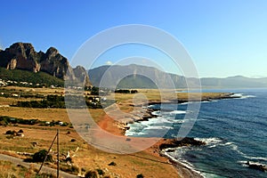 Summer coast seascape, Trapani - Sicily photo