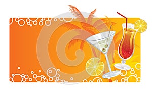 Summer cocktails banner