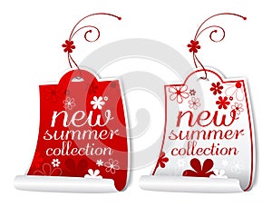 Summer collection labels.
