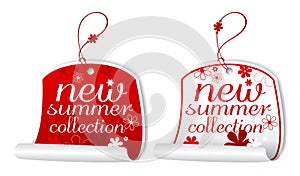Summer collection labels.