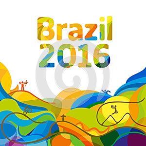 Summer color of Olympic games 2016 wallpaper