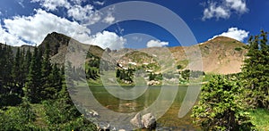 Summer at Colorado alpine lake