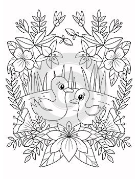 Summer Coloring Page For Adult