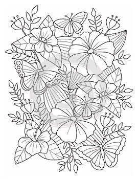 Summer Coloring Page For Adult