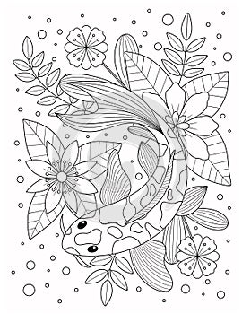 Summer Coloring Page For Adult