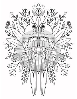 Summer Coloring Page For Adult