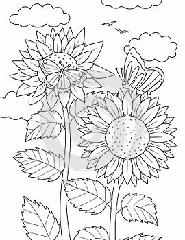 Summer Coloring Page For Adult