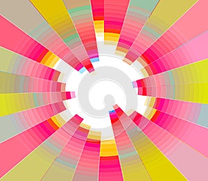 Summer Colors Circle Background