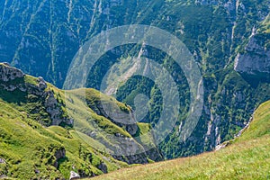 Summer day at Bucegi mountains in Romania