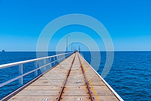 Summer day at Busselton jetty in Australia