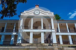 Summer day at Capriana monastery in Moldova