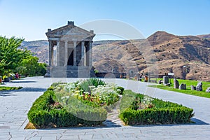 Summer day at Garni temple in Armenia