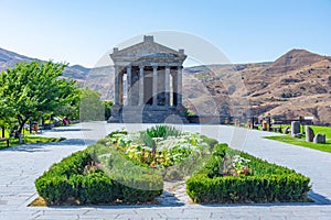 Summer day at Garni temple in Armenia