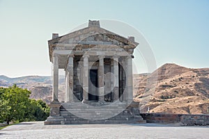 Summer day at Garni temple in Armenia