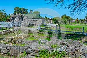 Summer day at Gonio fortress in Adjara region of Georgia