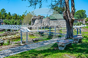 Summer day at Gonio fortress in Adjara region of Georgia