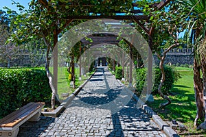 Summer day at Gonio fortress in Adjara region of Georgia