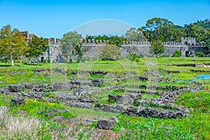 Summer day at Gonio fortress in Adjara region of Georgia