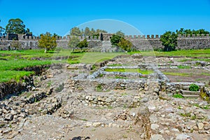 Summer day at Gonio fortress in Adjara region of Georgia