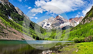 Maroon Bells from Maroon Lake