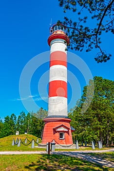 Summer day at Nida lighthouse in Lithuania