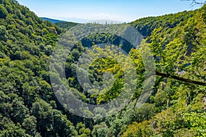 Summer day at Okatse canyon in Georgia