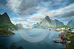 Summer day, Reine Village, Lofoten Islands