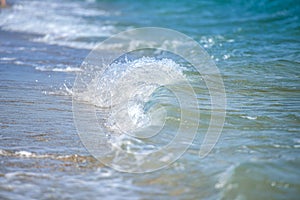 Sea landscape in Kassandra  in the summer photo