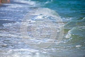 Sea landscape in Kassandra  in the summer photo