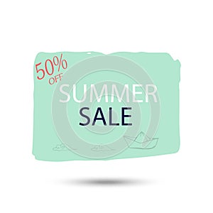 Summer discount card design