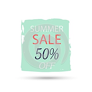 Summer discount card design