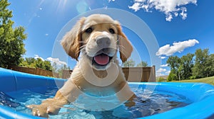 summer dog kiddie pool