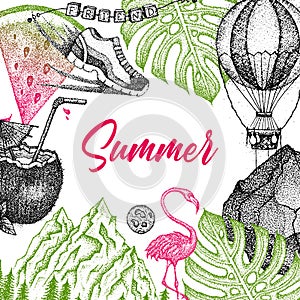 Summer Dotwork Poster