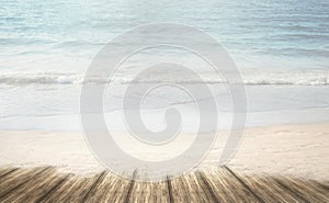 Summer dream beach loney sand beach at summer vacation time