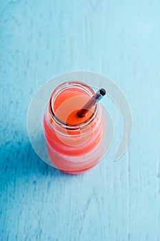 Summer drink with fruit punch juice