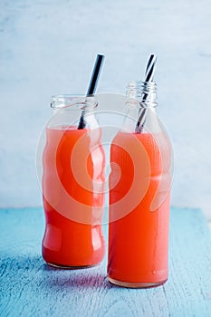 Summer drink with fruit punch juice