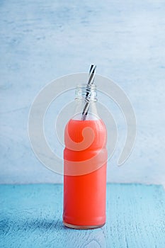 Summer drink with fruit punch juice