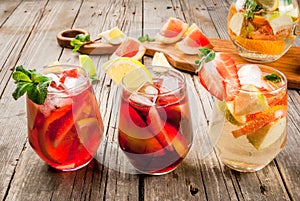 Summer drink sangria