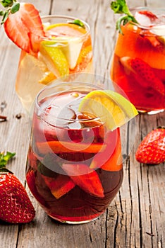 Summer drink sangria